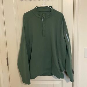 NWOT Peter Millar Crown‎ Sport women’s green quarter zip golf jacket pockets 2XL